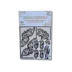 Premium Floral Henna Stencil (PFL011)