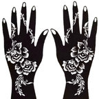 Premium Floral Henna Stencil (PFL012)