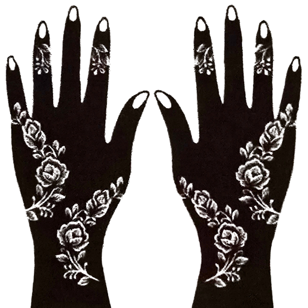 Premium Floral Henna Stencil (PFL004)