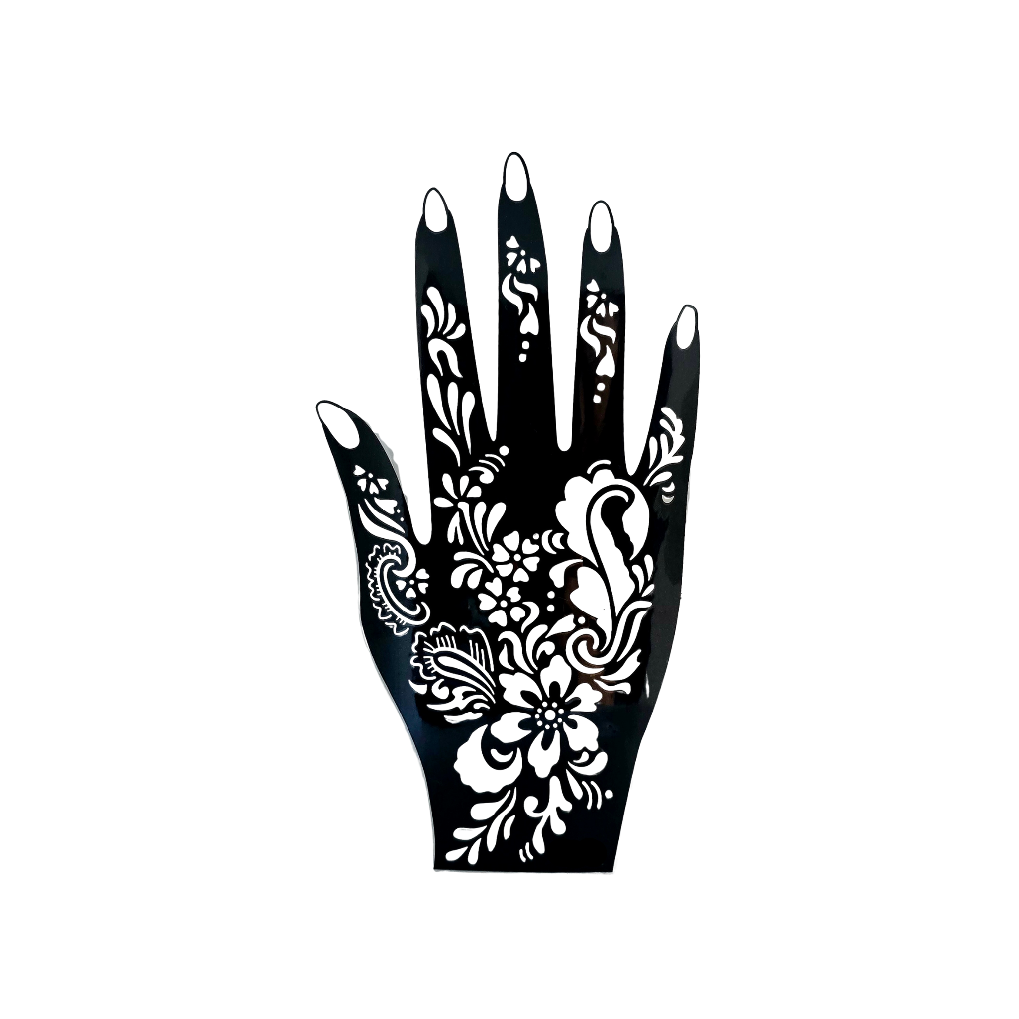 Floral Wrist Length Henna Stencil (BWR001)