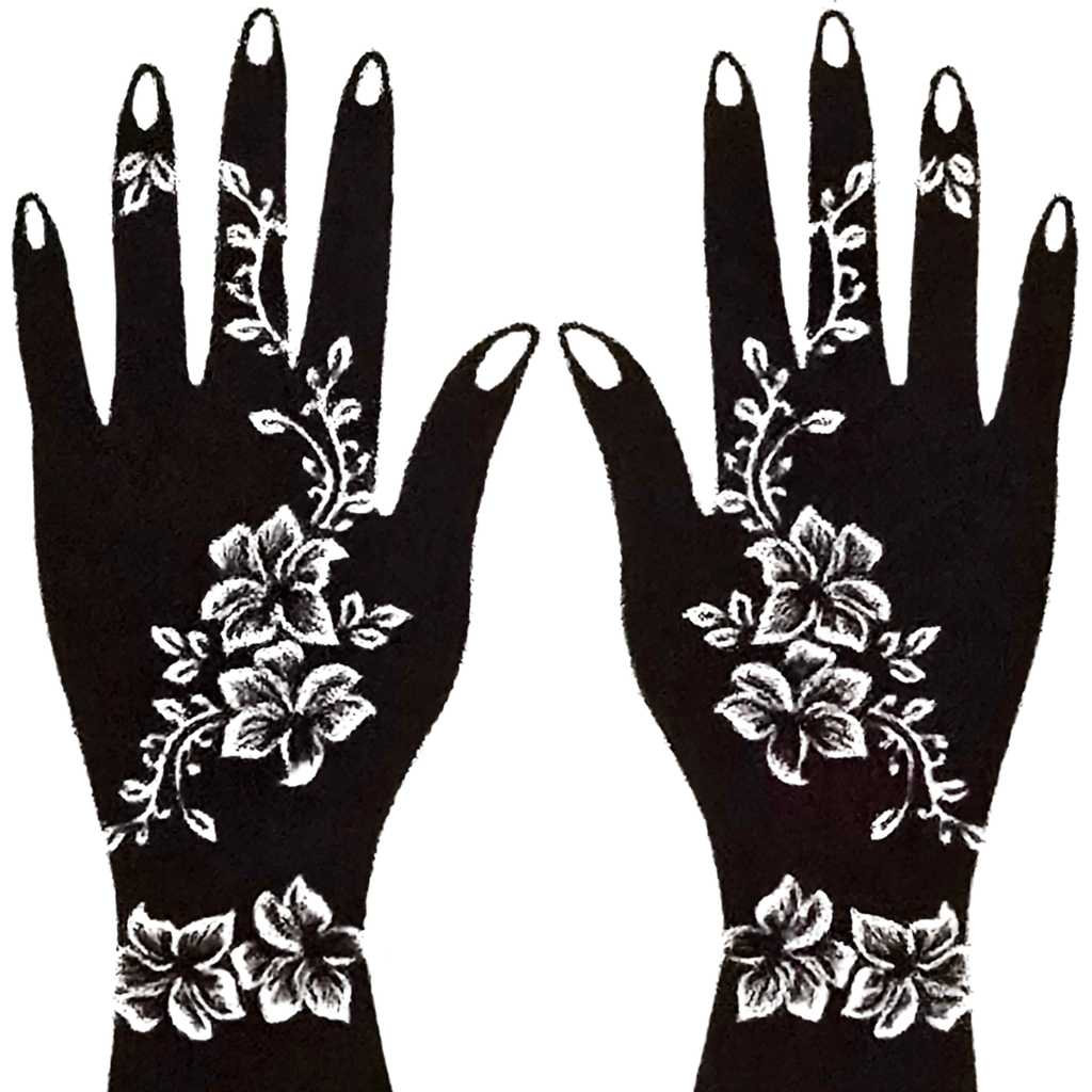 Premium Floral Henna Stencil (PFL003)