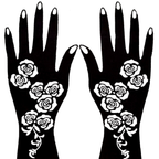 Premium Floral Henna Stencil (PFL002)
