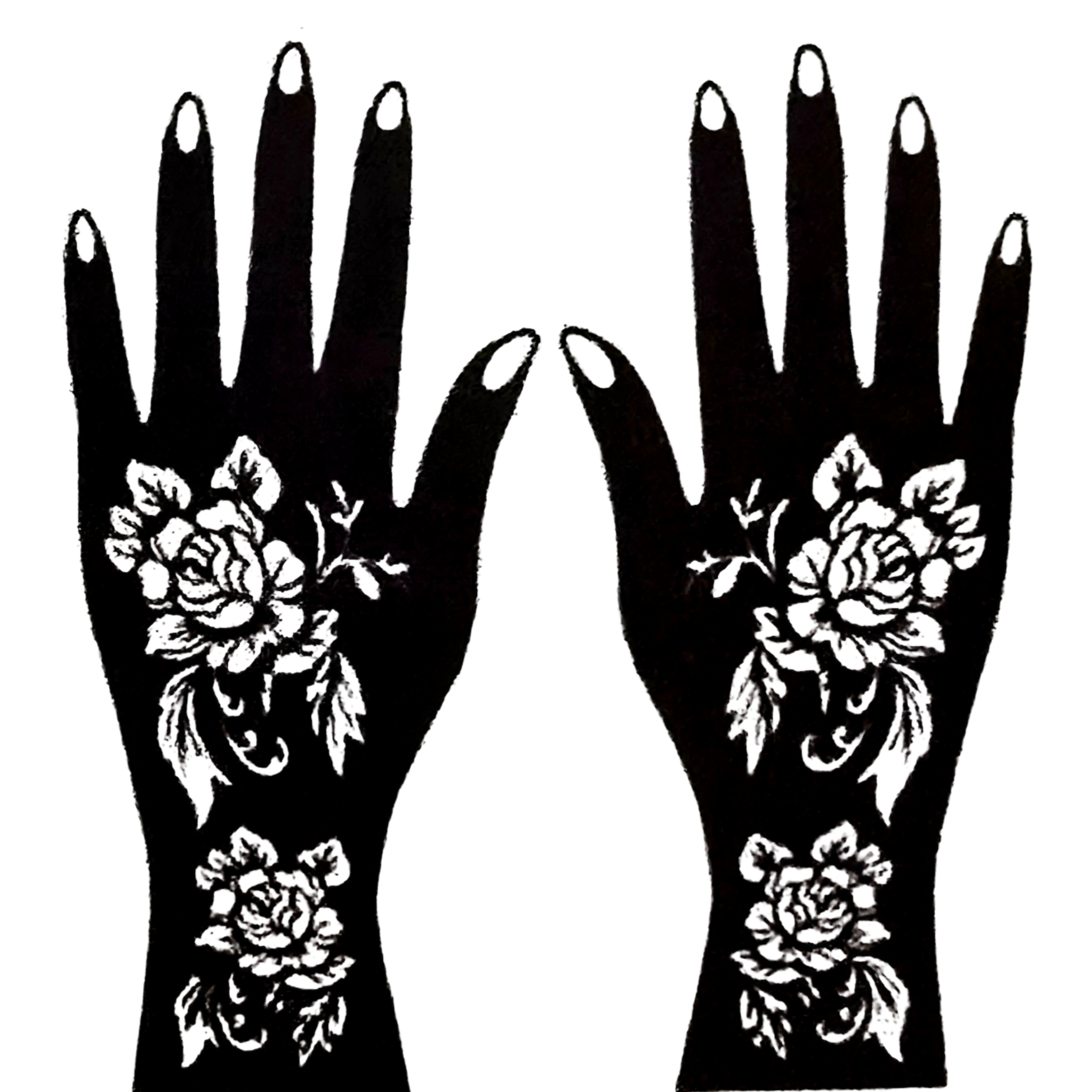 Premium Floral Henna Stencil (PFL021)