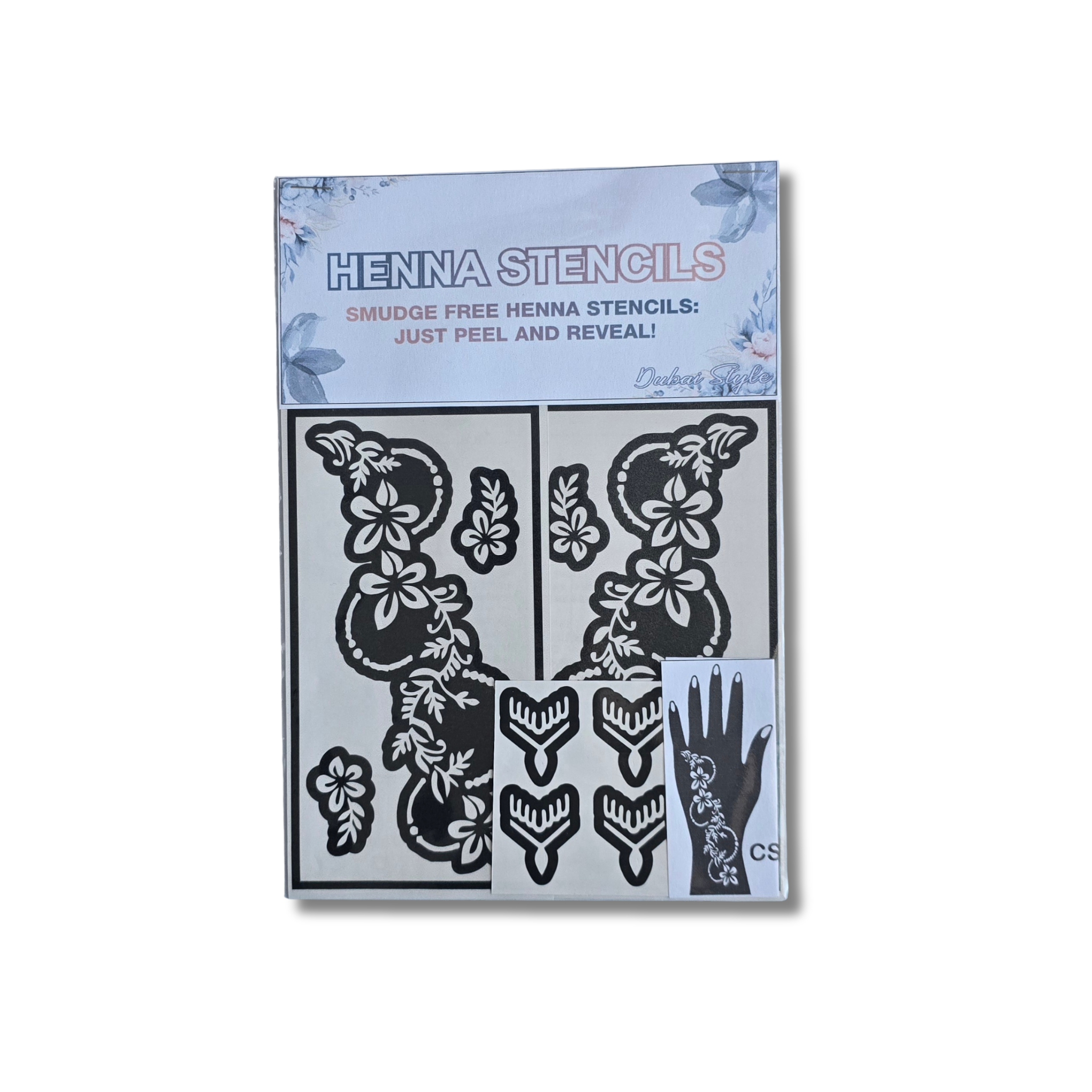 Premium Floral Henna Stencil (PFL022)