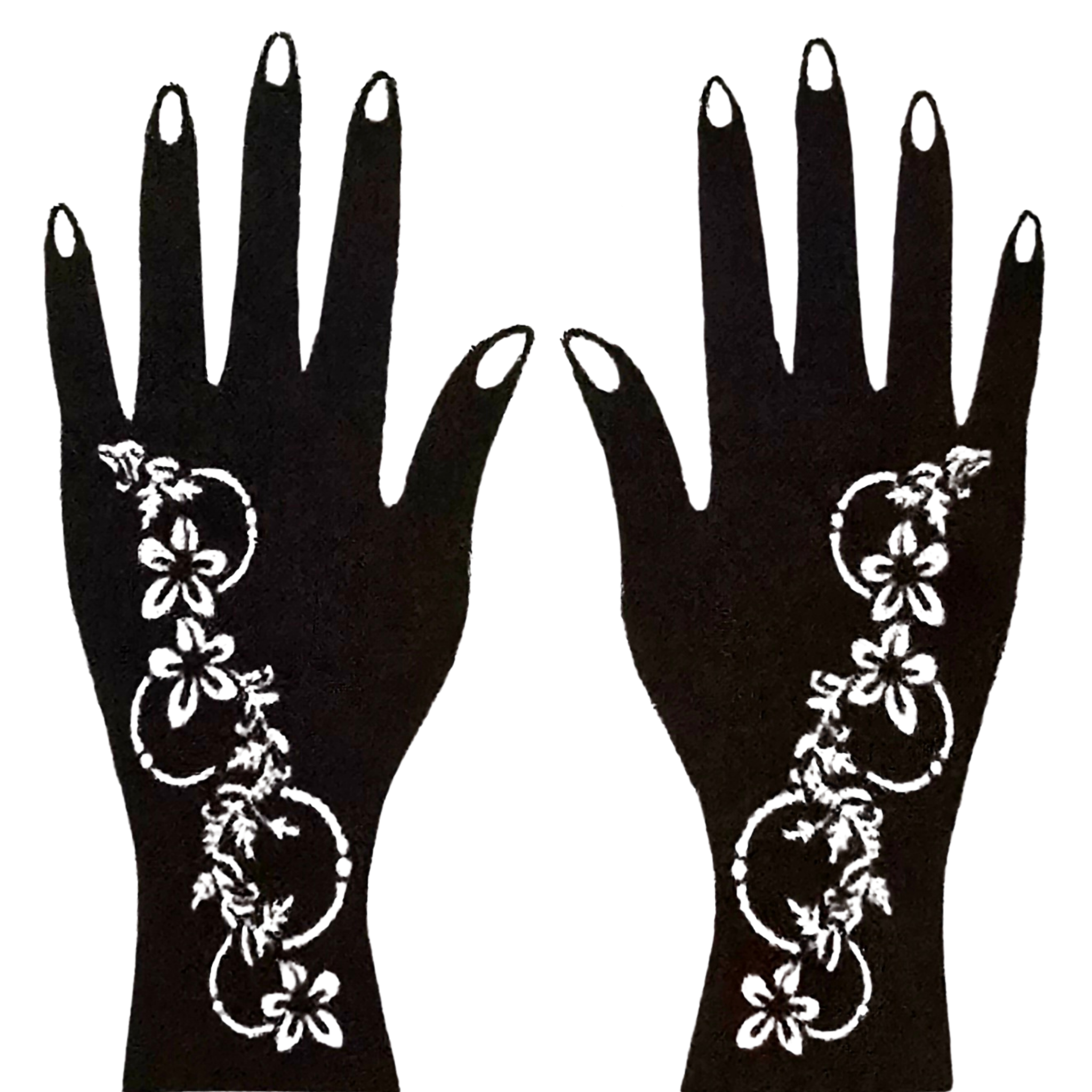 Premium Floral Henna Stencil (PFL022)