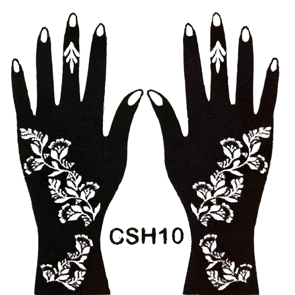 Premium Floral Henna Stencil (PFL023)