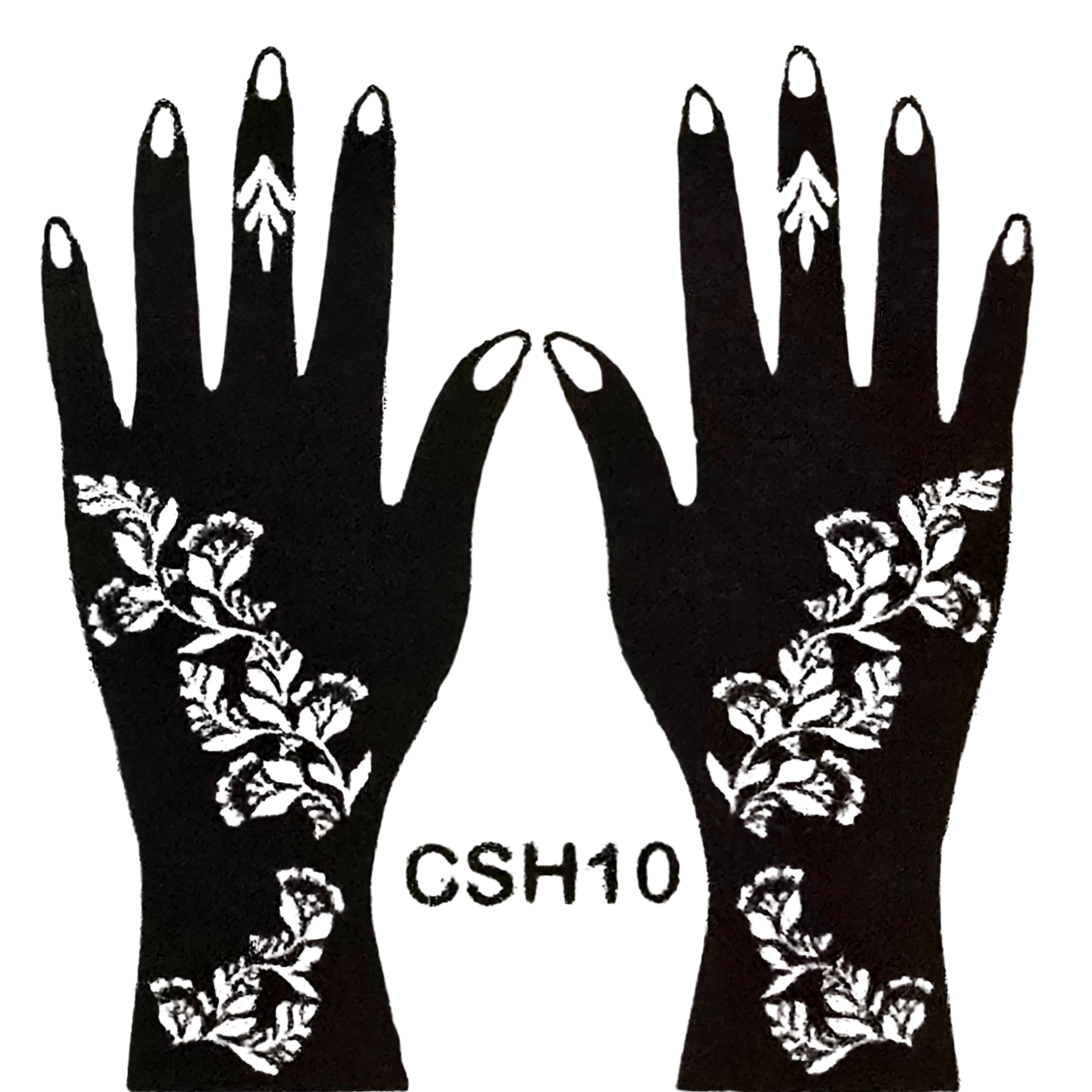 Premium Floral Henna Stencil (PFL023)