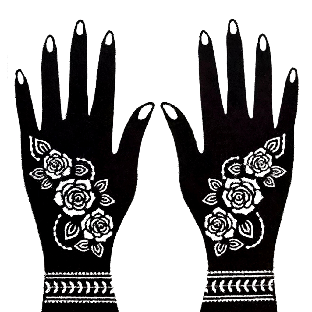 Premium Floral Henna Stencil (PFL031)