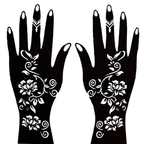 Premium Floral Henna Stencil (PFL042)