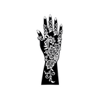 Floral Extended Henna Stencil (BFO001)