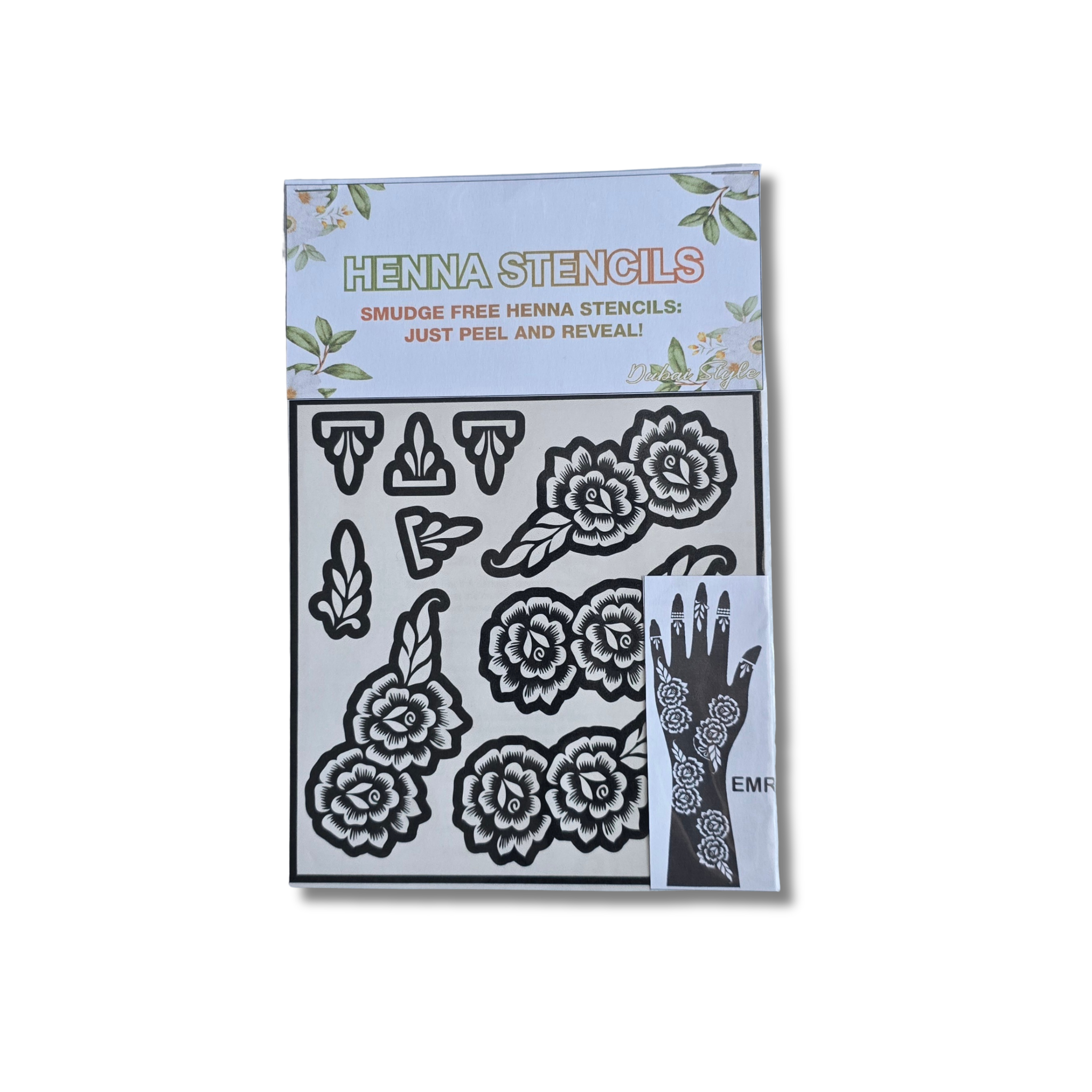 Premium Emirati Henna Stencil (PEM013)