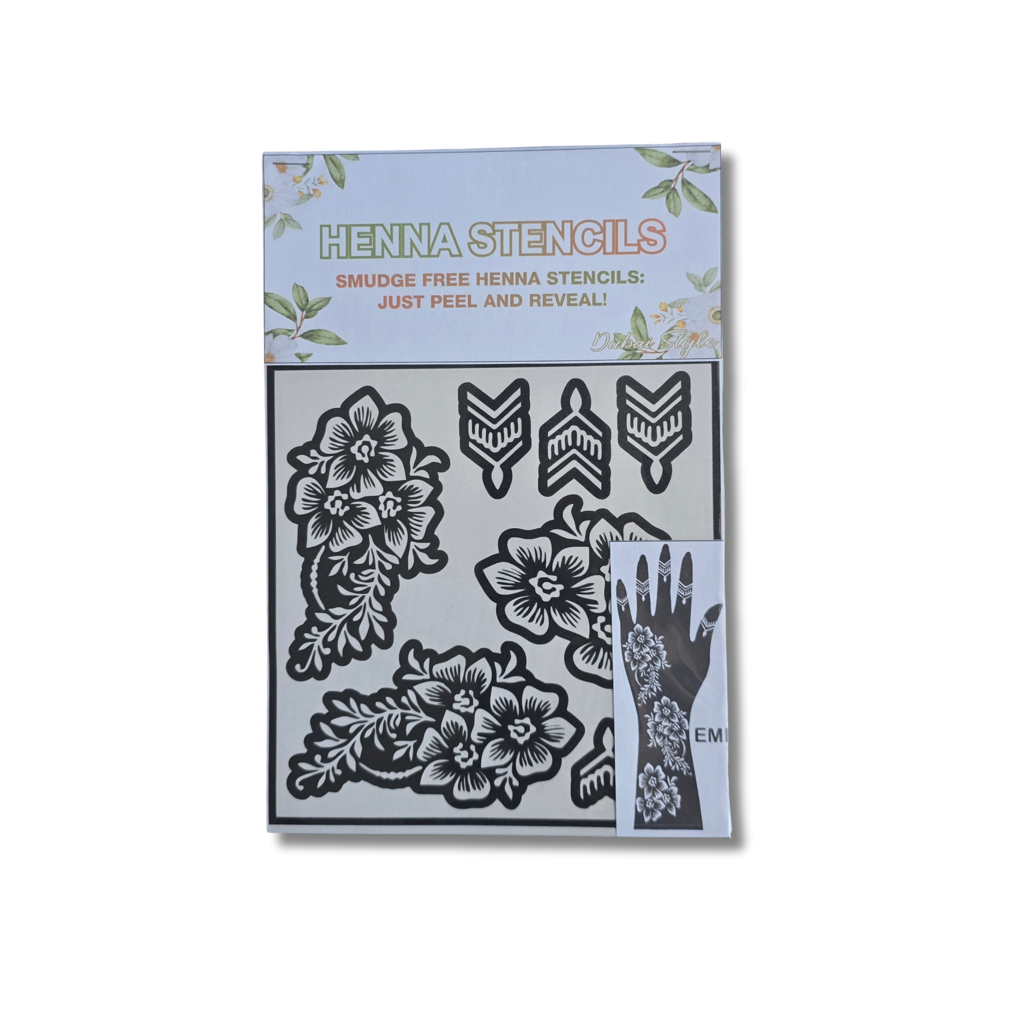 Premium Emirati Henna Stencil (PEM012)