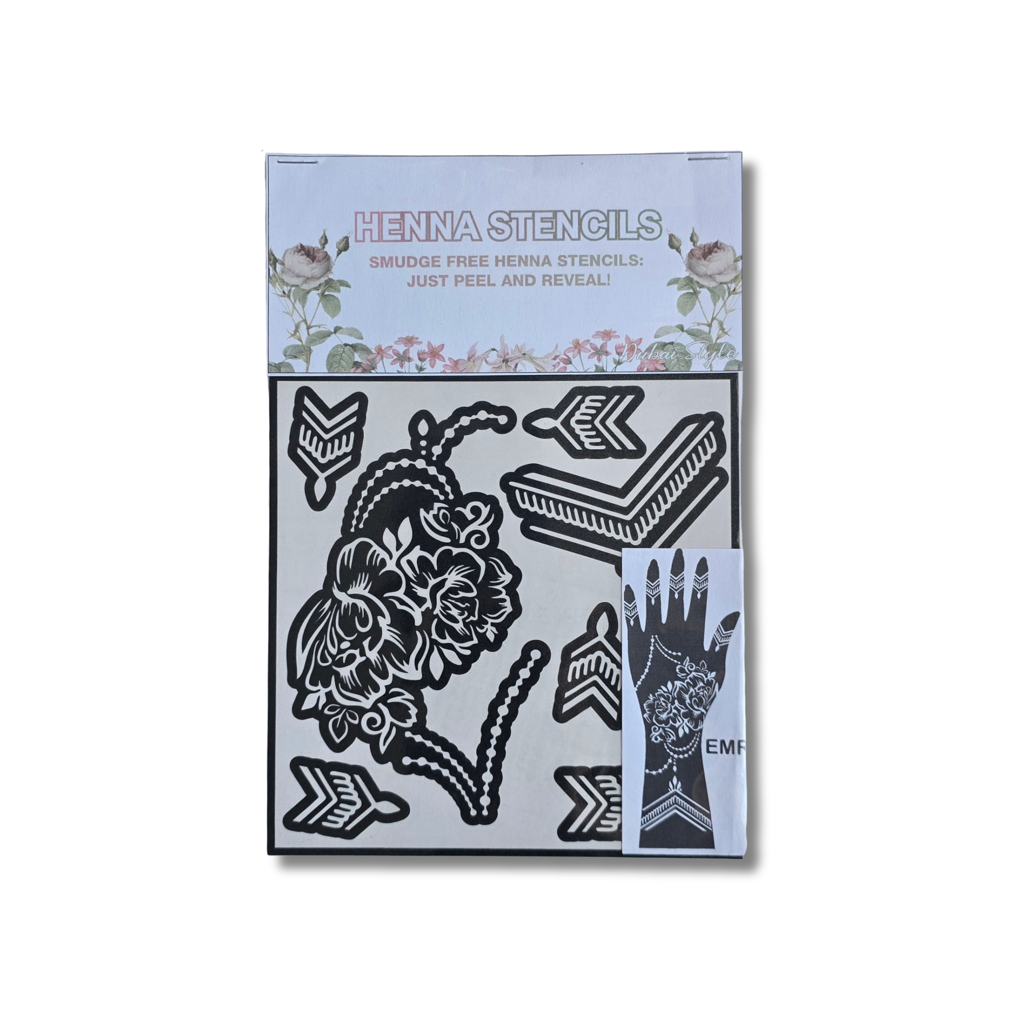 Premium Emirati Henna Stencil (PEM007)