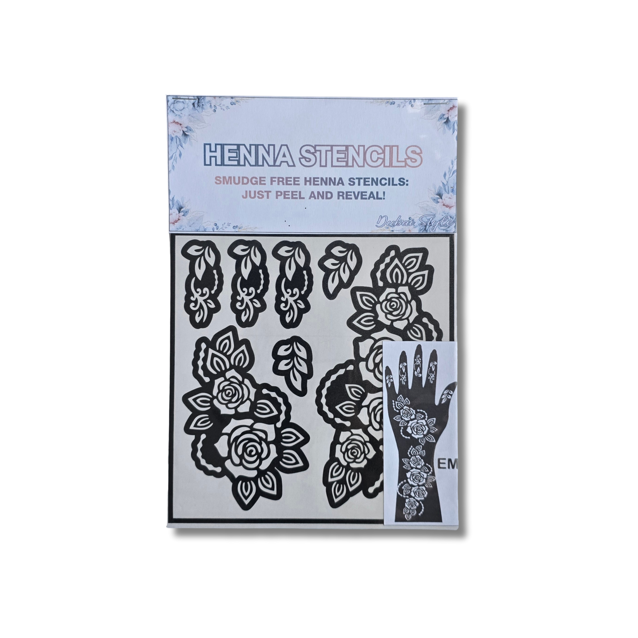 Premium Emirati Henna Stencil (PEM002)